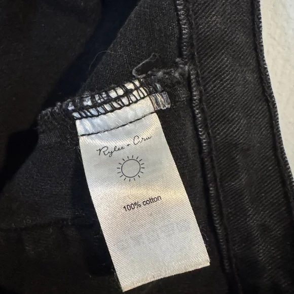 ✨ Rylee + Cru Black Denim Button Front Skirt | Girls 10–12Y ✨ - Picture 5 of 8